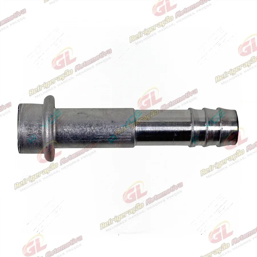 Conexão Alumínio Reta 12mm p/ Válvula de Expansão Block com Redução Para Mangueira 10 s/ Clip