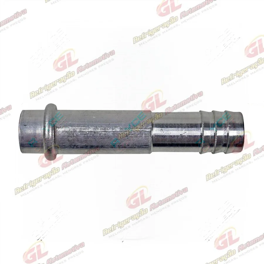 Conexão Alumínio Reta 12mm p/Válvula de Expansão Block para Mangueira 12 s/Clip