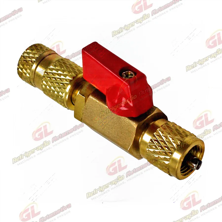 Sacador e Instalador Importado com Haste Longa de Válvula Schrader R134a Stand-Bore com Rosca 1/2 Fêmea x 7/16 Macho S/ Vazar o Gás
