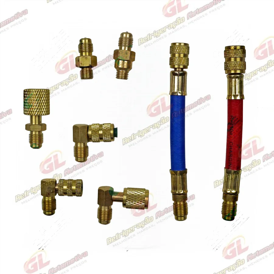 Adaptador para Sistema R12/R134a 8 pçs