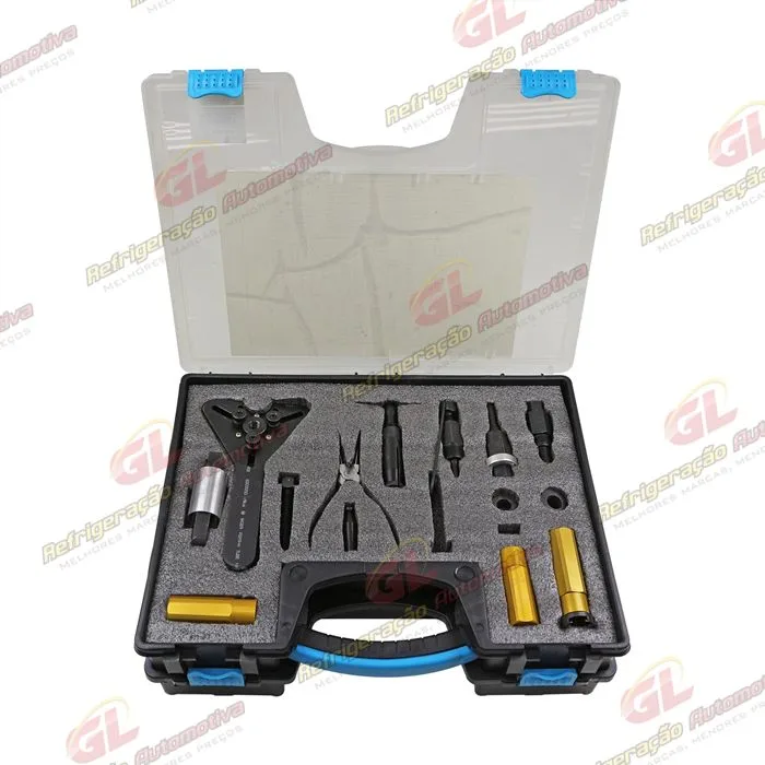 Caixa Ferramenta Saca e Instala Selo e Polia para Compressor Harrison Denso 6P148 York Sanden 507/508/510 — foto 2