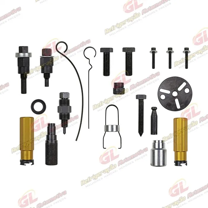 Caixa Ferramenta Saca e Instala Selo e Polia para Compressor Harrison Denso 6P148 York Sanden 507/508/510 — foto 7