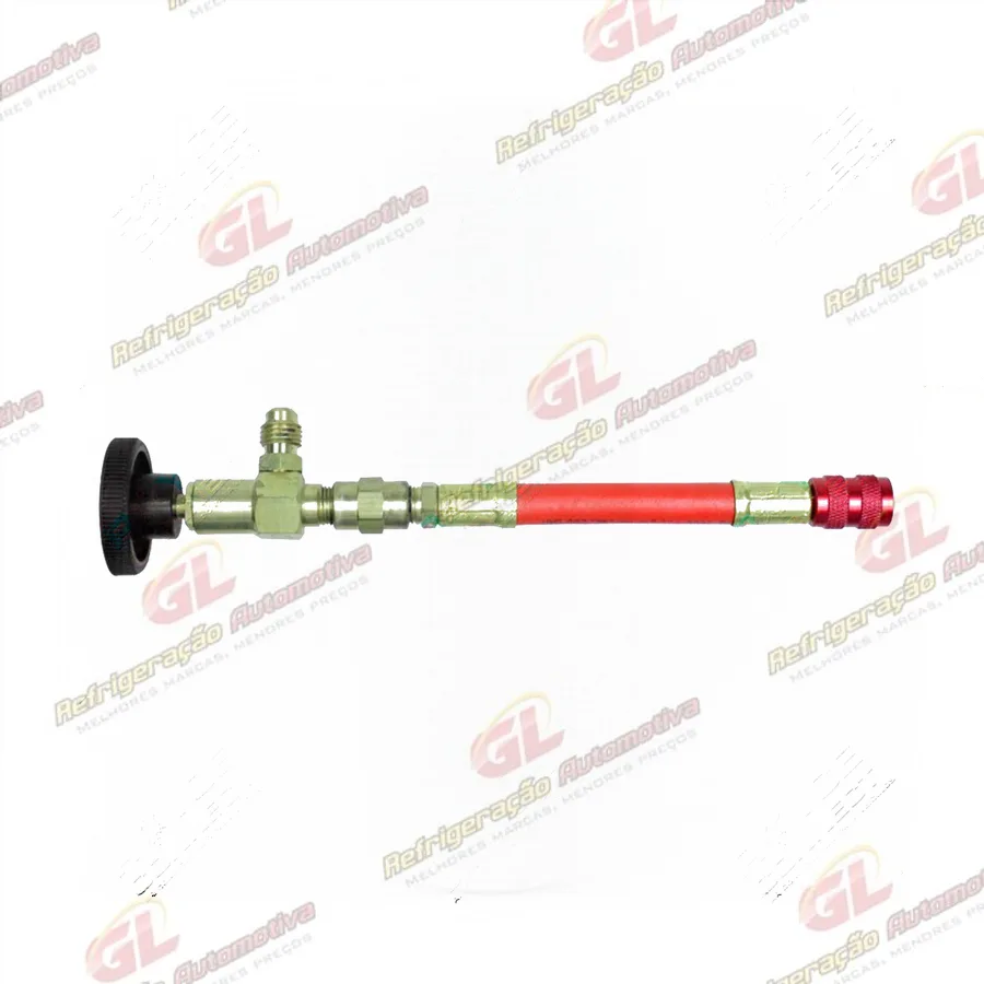 Adaptador Para Carga de Gás R12 de 1/4x1/4 com Registro