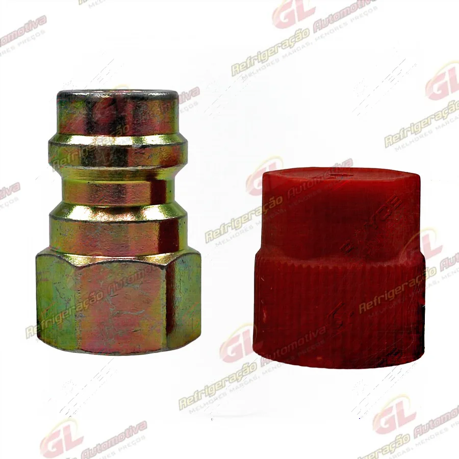 Adaptador Engate Rapido de Alta R12 Para R134a 3/16