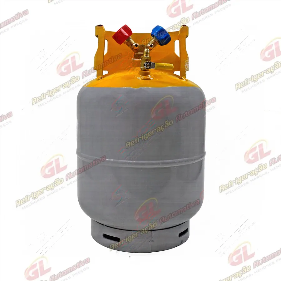 Cilindro para Gás R134a 12Kg 2 Vias c/ Válvulas