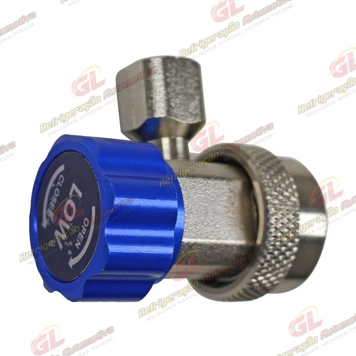 Bico Manômetro Baixa R134A Engate Rápido Importado — foto 2