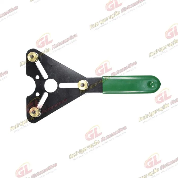 Chave Trizeta para Travar Embreagem para Remover ou Instalar Porca do Eixo Compressor Harrison/Sanden