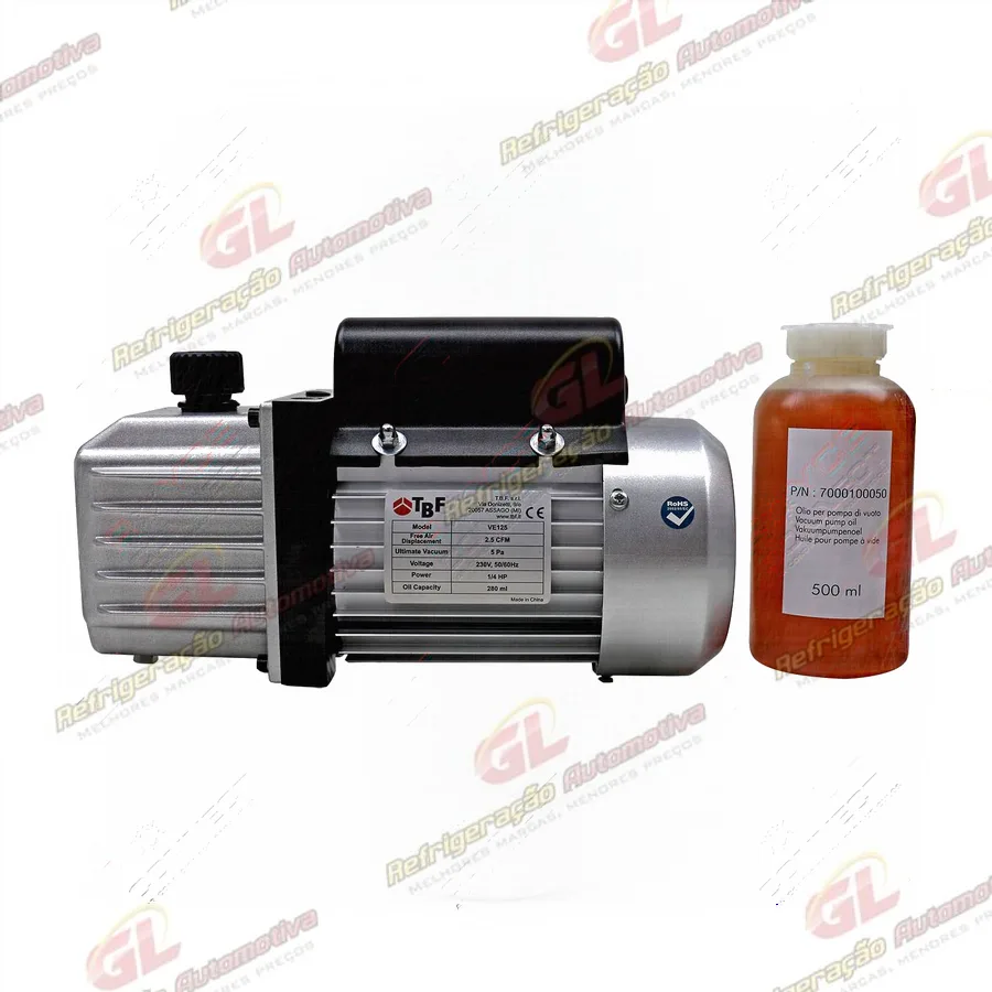 Bomba de Vácuo de 3,5 CFM 2 Estágios das Recolhedoras ISC RC.500.565/ 500.570/ 500.575/ 500.580 - 220 Volts