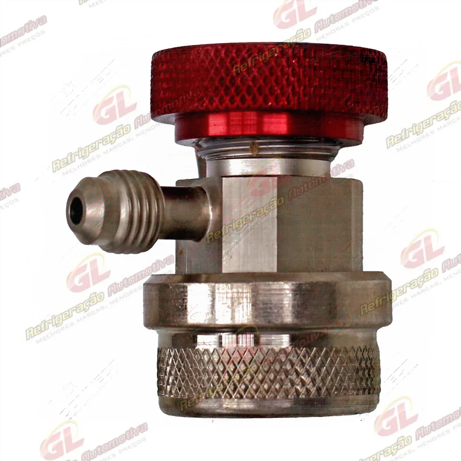 Bico Manômetro Alta R134A Engate Rápido das Recolhedoras ISC RC.500.565/ 500.570/ 500.575/ 500.580