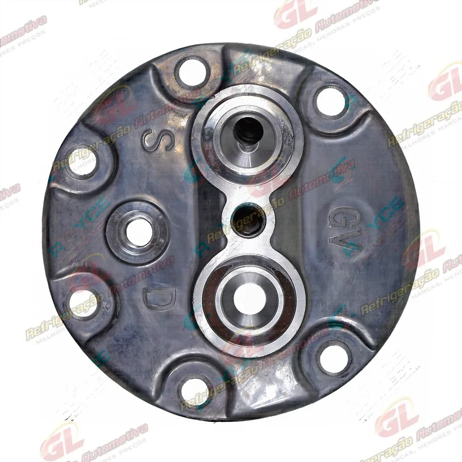 Tampa Traseira do Compressor Sanden 7H15 4327 RC.600.245 / RC.600.345