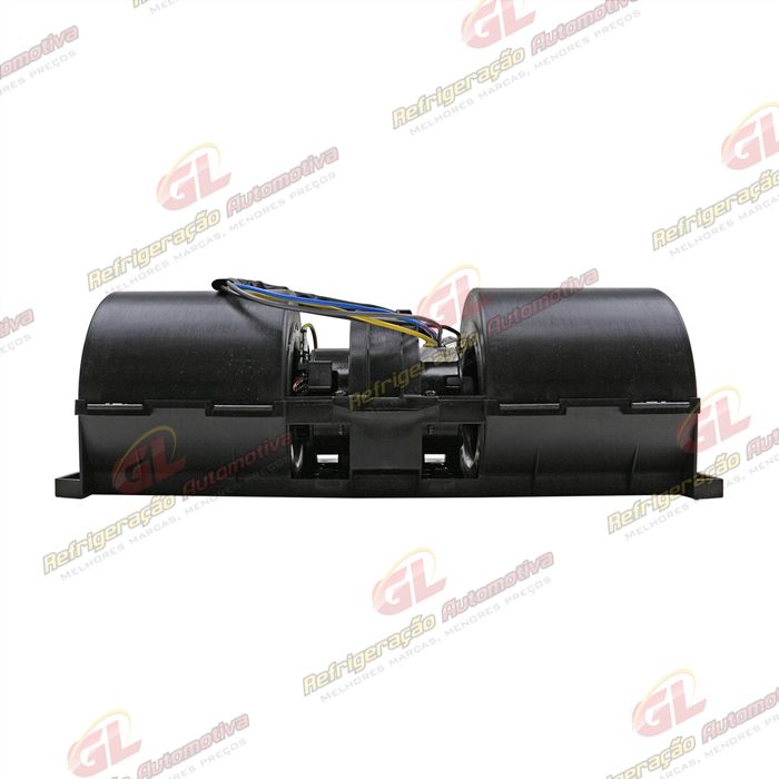 Ventilador Universal da Caixa Evaporadora Vans T60-79 R80CC Resistor Cerâmica Eixo Duplo 3 Velocidades c/Caracol - 12 Volts
