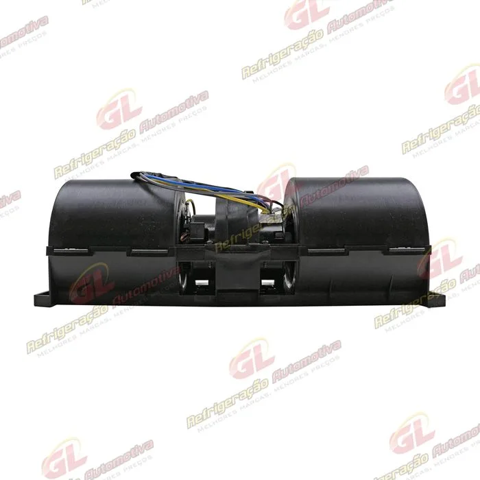 Ventilador Universal da Caixa Evaporadora Vans T60-79 R80CC Resistor Cerâmica Eixo Duplo 3 Velocidades c/Caracol - 12 Volts