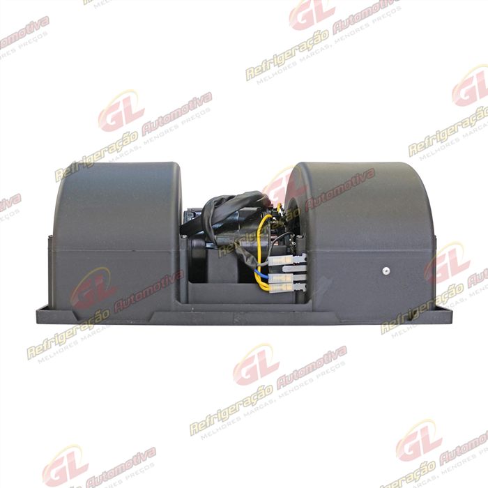 Ventilador da Caixa Evaporadora Ônibus Sistema Valeo/ Retroescavadeira Volvo BL60/ BL60B/ BL61/ BL61B/ BL70/ BL70B/ BL71B/ Retroescavadeira JCB 3CX - 12 Volts OEM: VOE16232436/ OEM CAT: 275-3990/ 417-8129