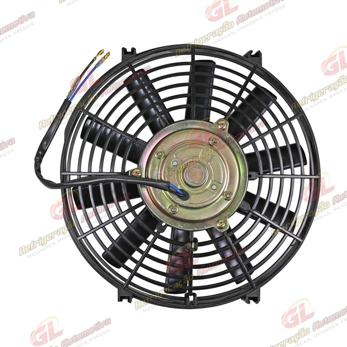 Eletroventilador Universal 10 Polegadas Pás Reta - 12 Volts
