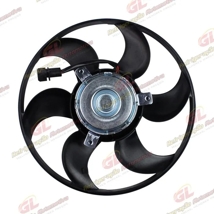 Eletroventilador do Radiador Volkswagen Gol G3 1.0 Turbo 1.6/ 1.8/ 2.0 1999> c/ Ar Condicionado 320mm - 12 Volts — foto 2