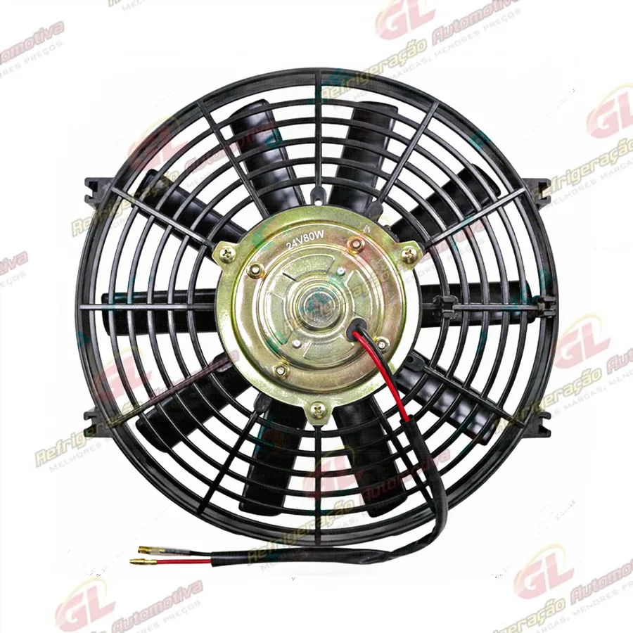 Eletroventilador Universal 10 Polegadas Pás Reta Soprante - 24 Volts