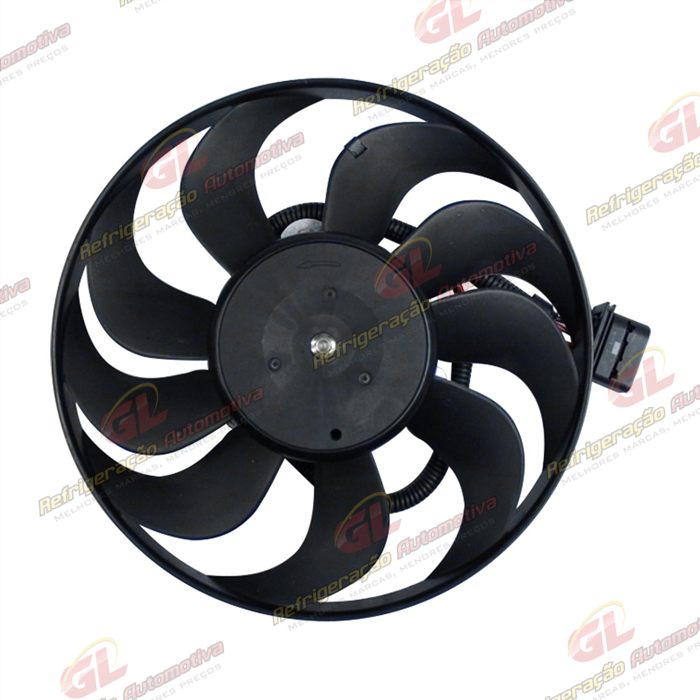 Eletroventilador Auxiliar do Radiador Volkswagen Golf 1.6/1.8/2.0 1999> / Audi A3 - 12 Volts Diametro 290mm