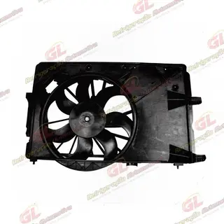 Eletroventilador do Radiador com Defletor Chevrolet Meriva 2003 Até 2005 - 12 Volts OEM: 52402308