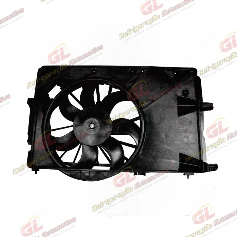 Eletroventilador do Radiador com Defletor Chevrolet Meriva 2003 Até 2005 - 12 Volts OEM: 52402308