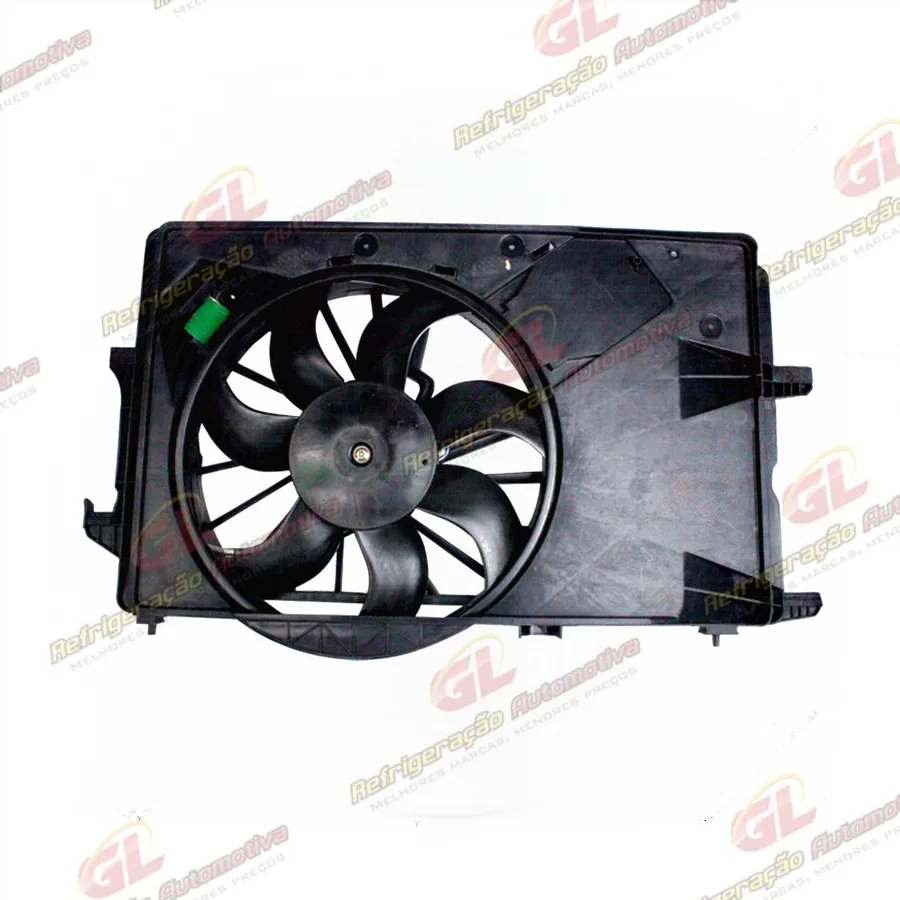 Eletroventilador do Radiador com Defletor Chevrolet Meriva 2006 Até 2012 - 12 Volts OEM: 93341072