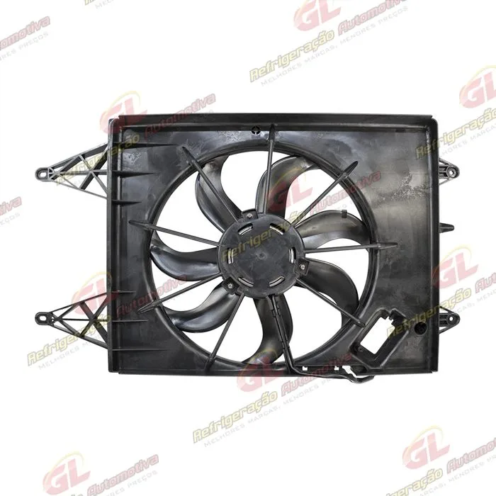 Eletroventilador do Radiador Volkswagen Polo/ Gol G5/ Saveiro G5/ Voyage/ Fox 3 Pinos Todos 2007> Importado - 12 Volts — foto 4