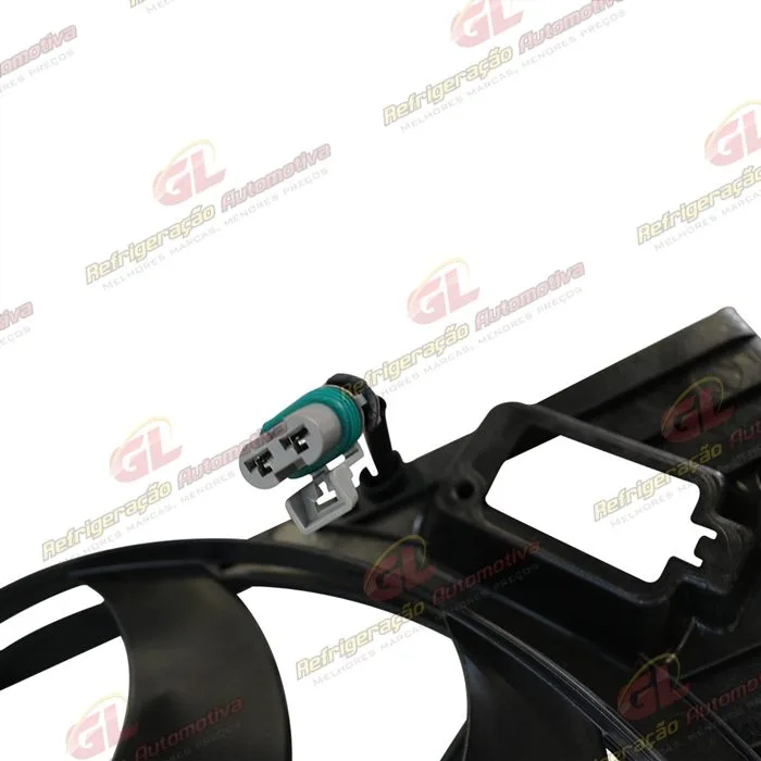 Eletroventilador do Radiador Volkswagen Polo/ Gol G5/ Saveiro G5/ Voyage/ Fox 3 Pinos Todos 2007> Importado - 12 Volts — foto 9