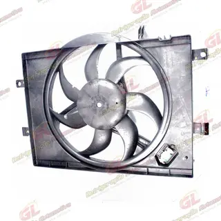 Eletroventilador do Radiador c/ Defletor Fiat Palio/ Siena 1.0/1.4 HPP 2008> / Strada 1.4 Sistema Behr - 12 Volts OEM:51801318 / 51851670