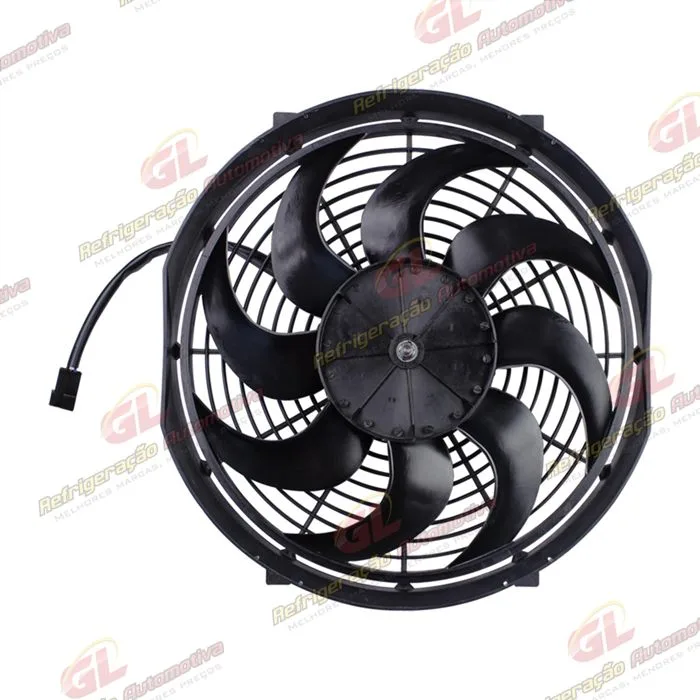Eletroventilador Unipoint Universal Aspirante 14 Polegadas Pás em S - 12 Volts — foto 2