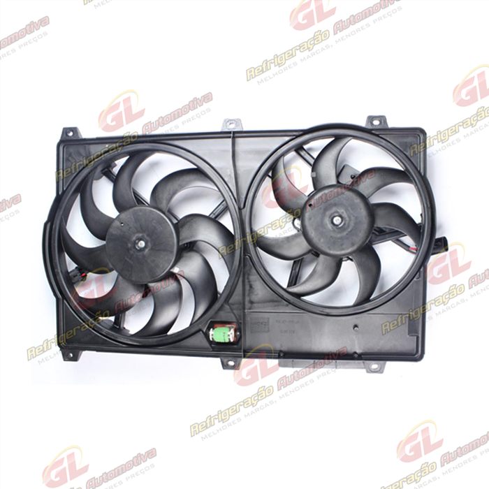 Eletroventilador do Radiador c/ Defletor Fiat Ducato 2.3 JTD 2009>/ Renault Jumper/ Citroën Boxer - Sistema Modine - 12 Volts OEM: 1364597080 / 1371638080