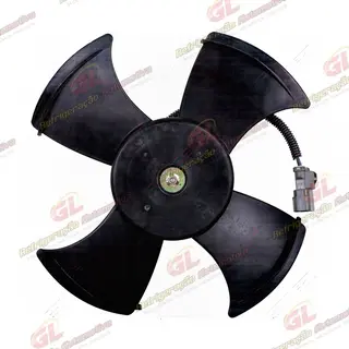 Eletroventilador do Condensador Honda Civic 1992 Até 2000 / CRX 1993 Até 1995 - 12 Volts OEM: 80151SR3013 / 80152SR3013