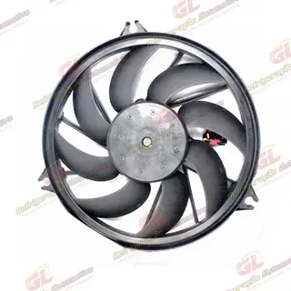 Eletroventilador do Radiador c/ Defletor Peugeot 207 1.4/1.6 todos 2008> - 12 Volts OEM: 1253Q1/ 1253E0