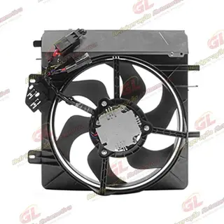 Eletroventilador do Radiador / Condensador Com Defletor Citroen C3 1.4/1.6 2003 Até 2007 Eletrônico Todos - 12 Volts OEM: 1253H3