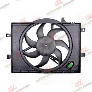 Eletroventilador do Radiador c/ Defletor Fiat Idea 1.4 2010> Sistema Behr - 12 Volts OEM: 51891370