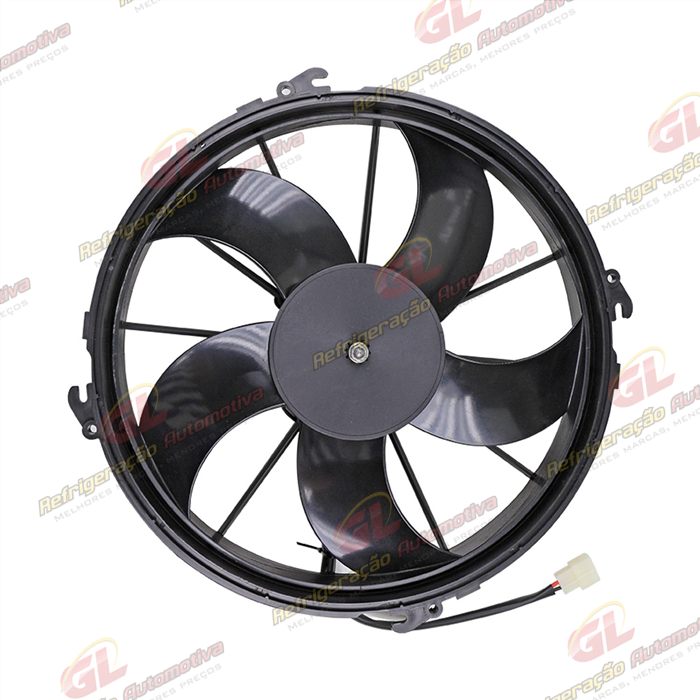 Eletroventilador Universal Soprante 12 Polegadas Perfil Alto Ônibus Spheros/ Thermo King/ Euroar/ VMG Aires 6500hrs - 24 Volts