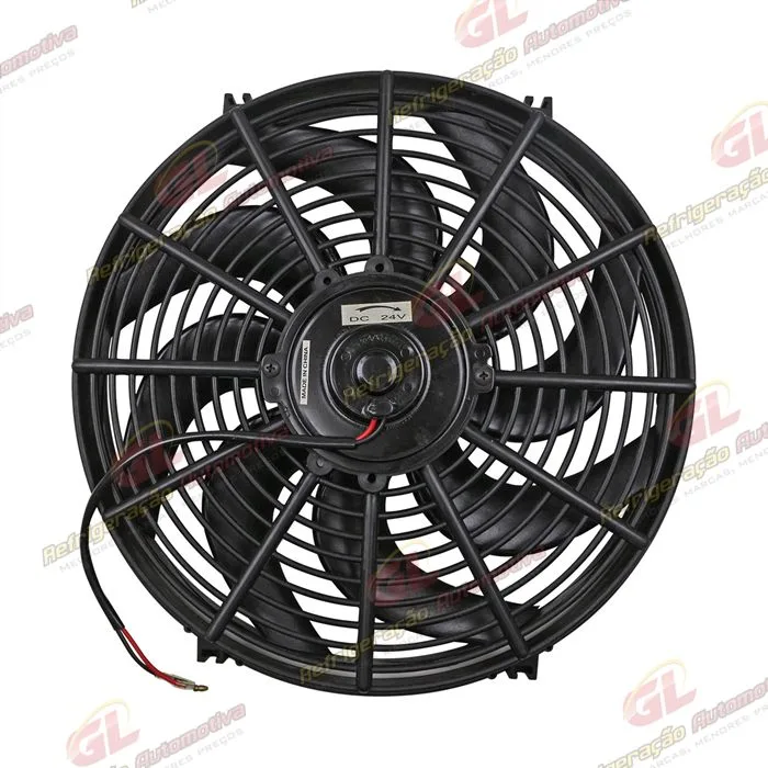 Eletroventilador Universal Soprante 14 Polegadas Pás em S - 24 Volts