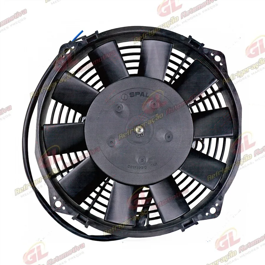 Eletroventilador Universal Spal Aspirante 8 Polegadas Pás reta - 12 Volts OEM: VA14-AP11C/C-34A