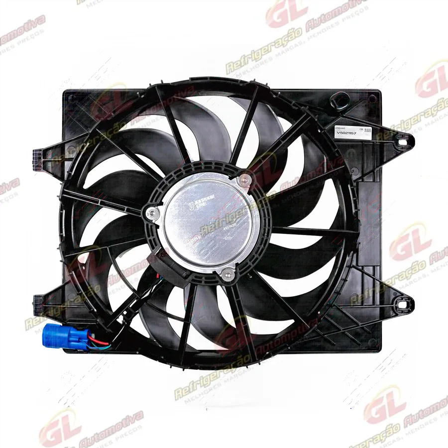 Eletroventilador do Radiador Fiat Strada Motor 1.3 2021> - 12 Volts OEM: 52126296