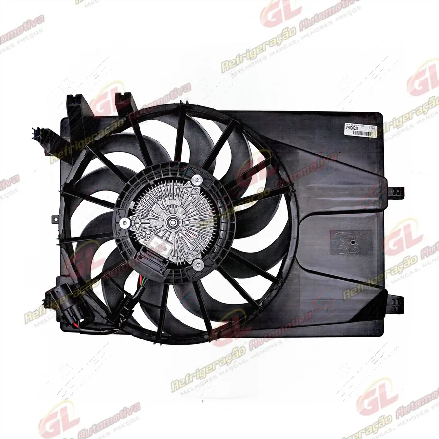Eletroventilador do Radiador c/ Defletor Chevrolet Montana 2017> - 12 Volts OEM: 52144936 / 84145990