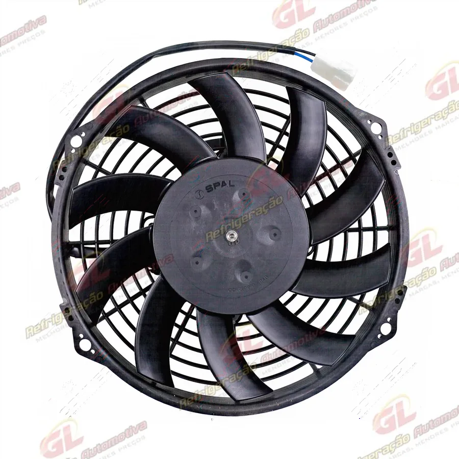 Eletroventilador Universal Spal Aspirante 9 Polegadas Pás em S - 12 Volts OEM: VA07-AP12/C-58A