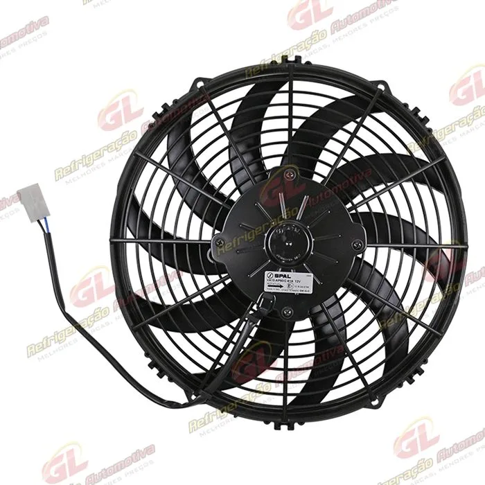 Eletroventilador Universal Spal Aspirante 12 Polegadas Pás Em S - 12 Volts OEM: EV AS.VA10-AP50/C-61A