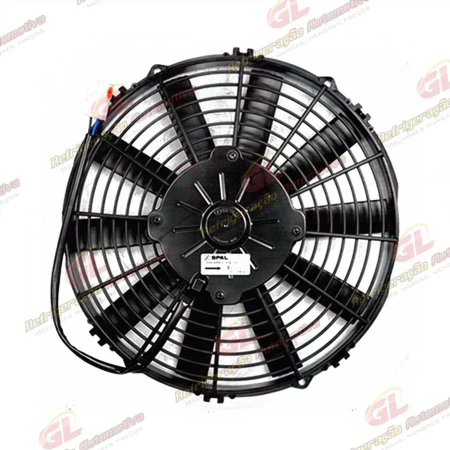 Eletroventilador Universal Spal Soprante Ônibus 11 Polegadas Pás Reta - 12 Volts OEM: EV AS.VA09-AP50/C-27S