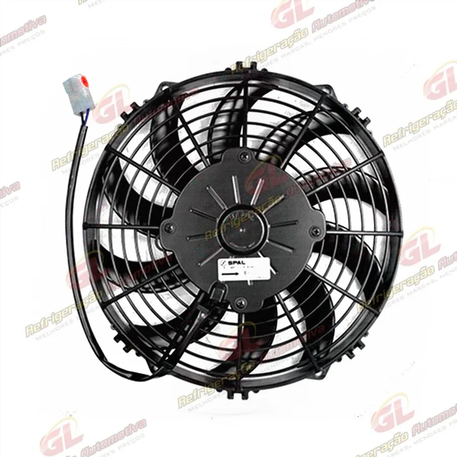 Eletroventilador Universal Spal Soprante 10 Polegadas Pás Em S - 24 Volts OEM: VA11BP12/C57S