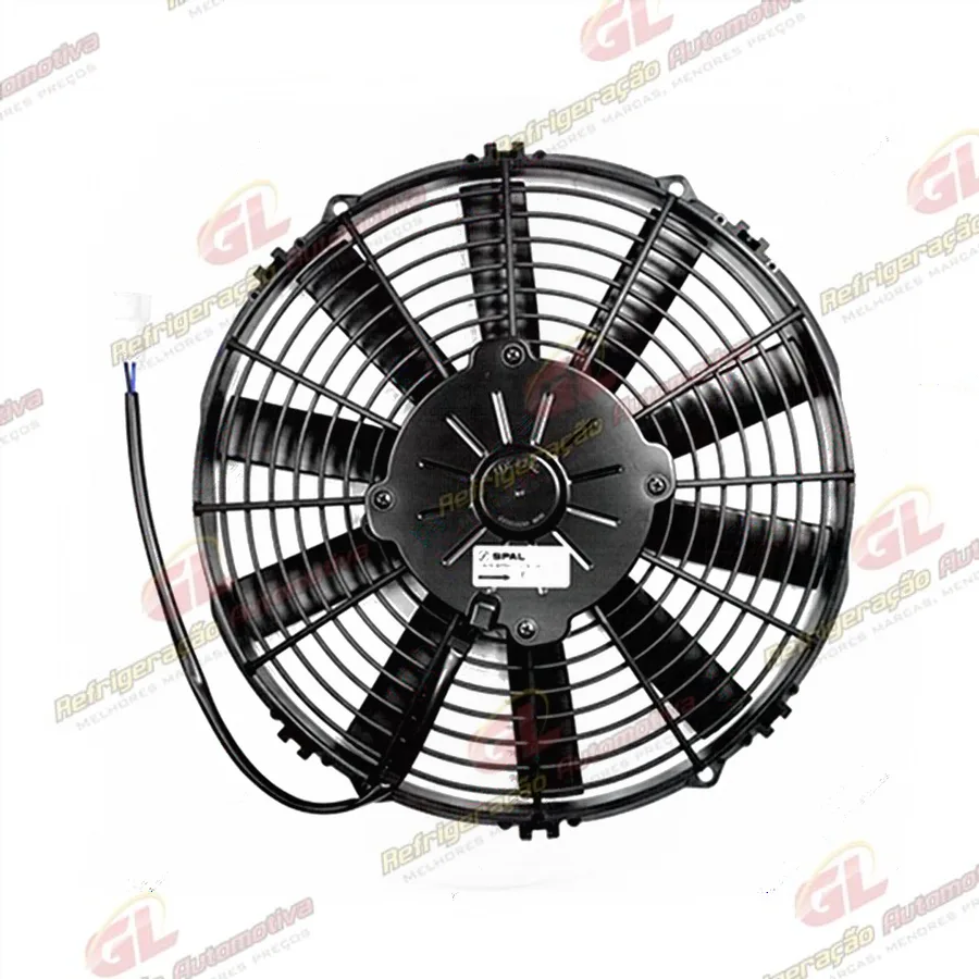 Eletroventilador Universal Spal Soprante 11 Polegadas Pás Reta - 24 Volts OEM: VA09BP50/ C27S/ OEM: 30101801A
