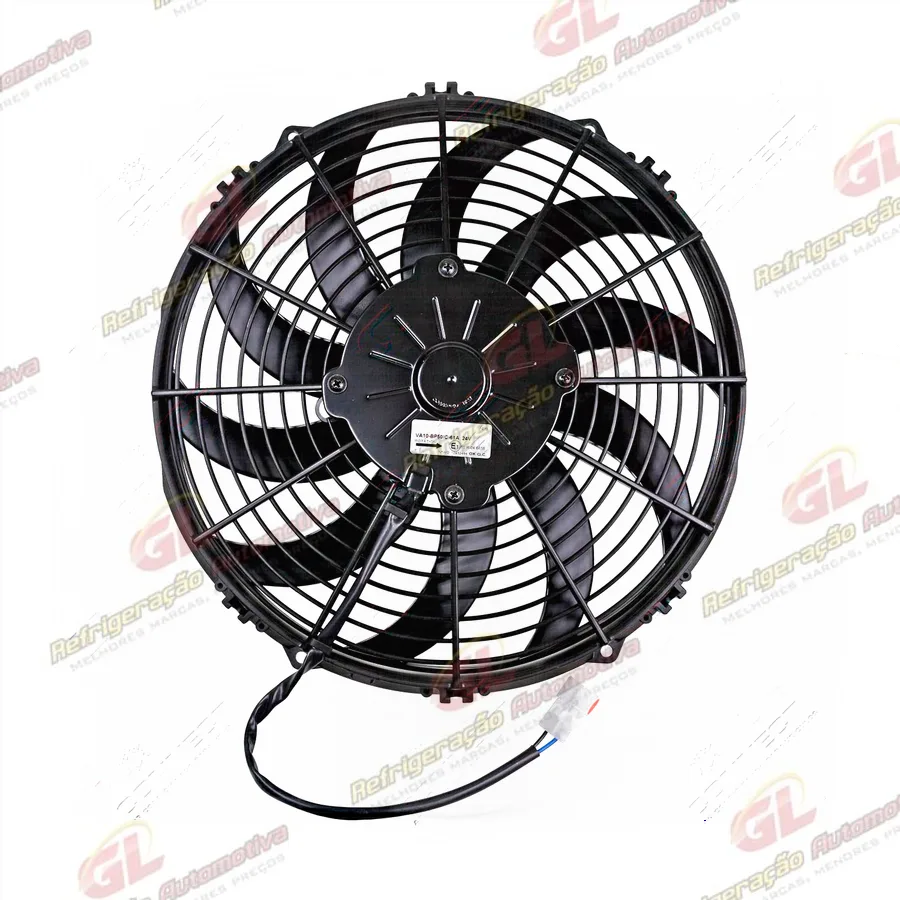 Eletroventilador Universal Spal Aspirante 12 Polegadas Pás em S - 24 Volts OEM: VA10BP50/C61A