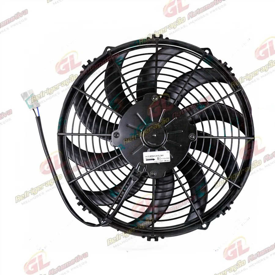 Eletroventilador Universal Spal Soprante 12 Polegadas Pás em S - 24 Volts OEM: VA10BP50/C61S