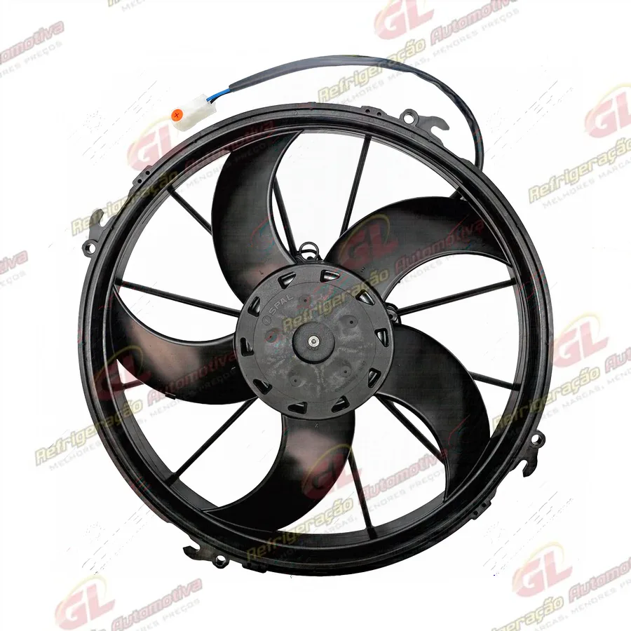 Eletroventilador Universal Spal Aspirante VA01-BP50/C/B-55A 12 Polegadas Perfil Alto 6500hrs Ônibus Sistema Thermo King - 24 Volts