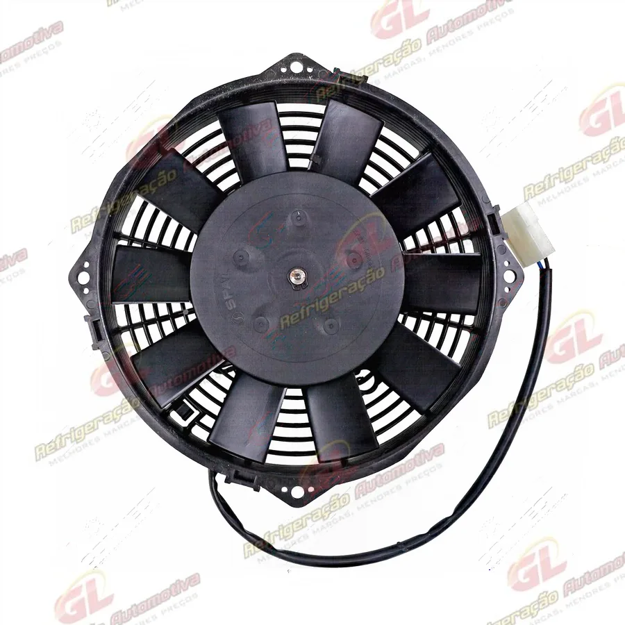 Eletroventilador Universal Spal Soprante 8 Polegadas Pás Reta - 24 Volts VA14-BP7/C-34-S