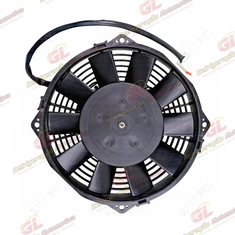 Eletroventilador Universal Spal Aspirante 8 Polegadas Pás Reta - 24 Volts VA14-BP7/C-34-A