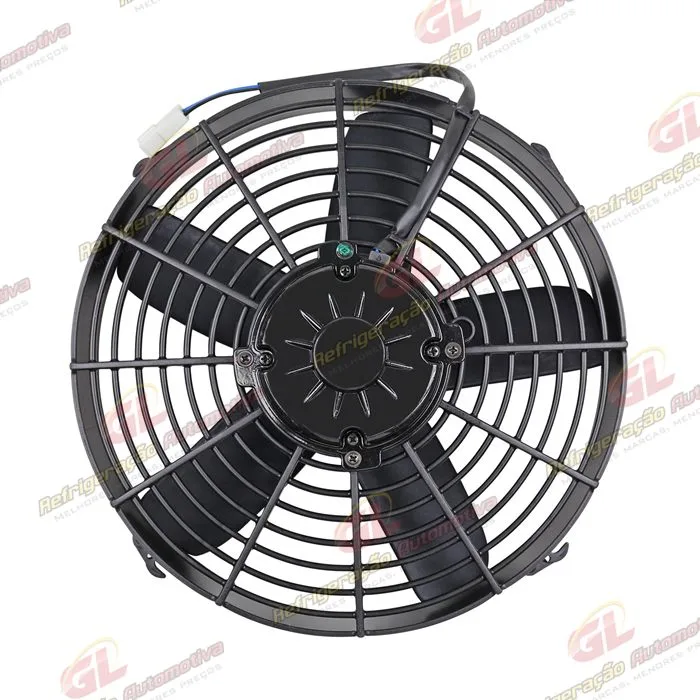 Eletroventilador Universal Soprante Universal 12 Polegadas Pás Reta 14000hrs - 12 Volts