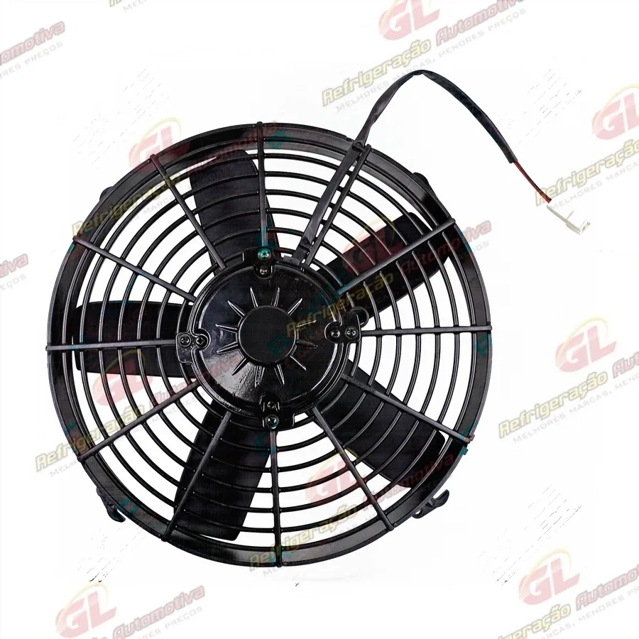 Eletroventilador Universal Aspirante 12 Polegadas Pás Reta 14000hrs - 12 Volts